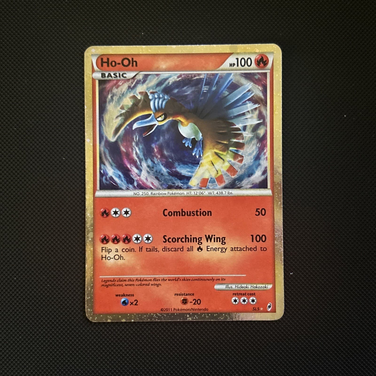 Pokemon Ho-Oh Shiny Holo Rare Card Call of Legends SL5 LP