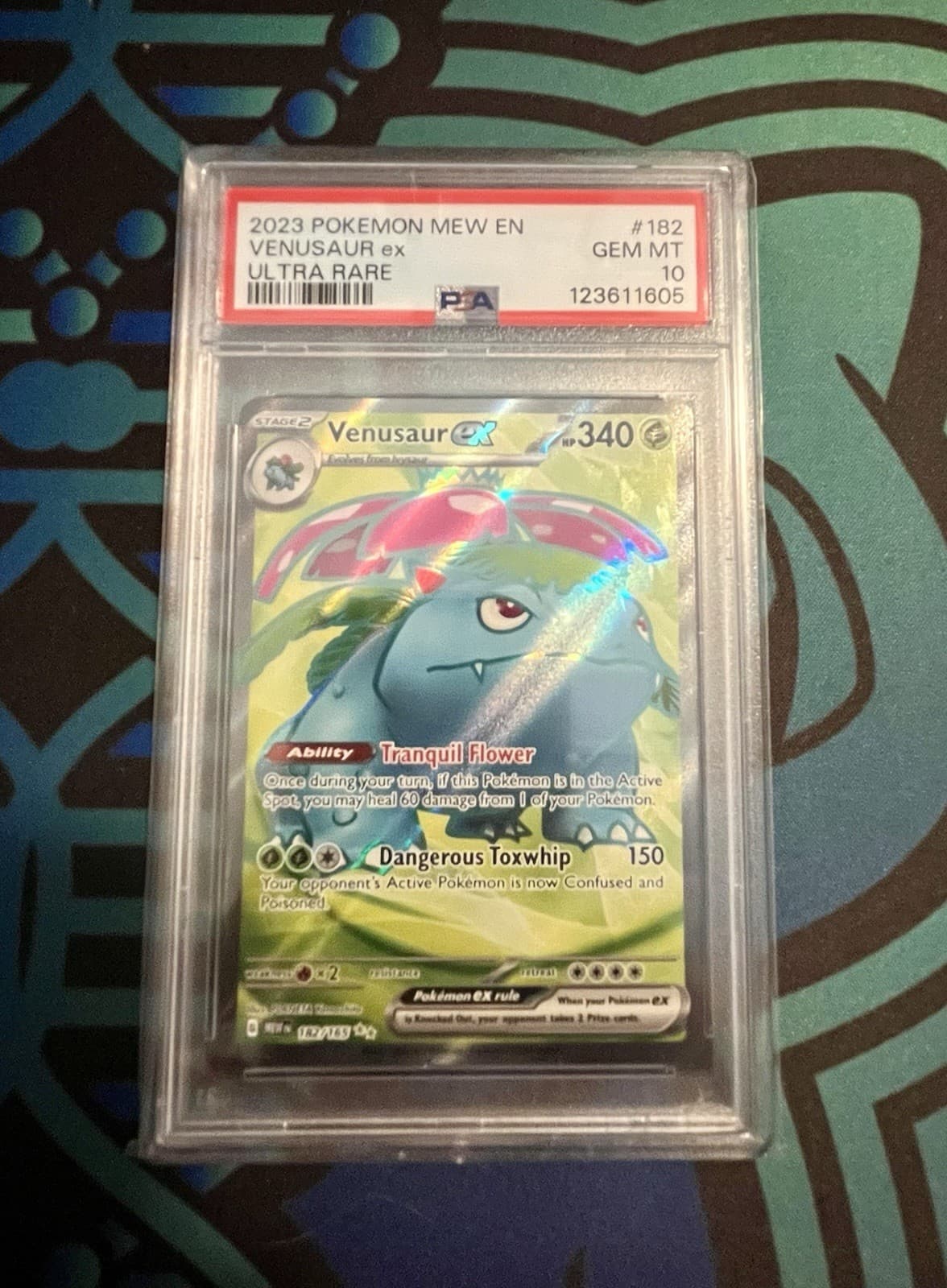 PSA 10 Venusaur ex 182/165 Sv: Scarlet & Violet 151 UR