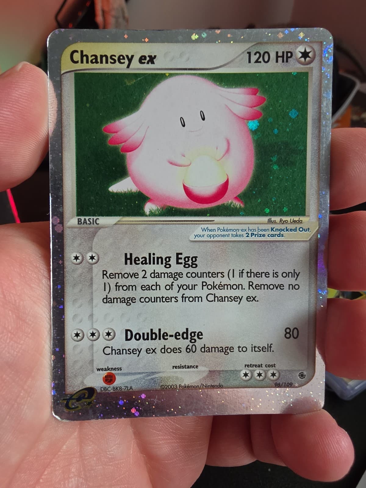 The Pokémon Company Chansey ex 96/109 Holo EX Ruby & Sapphire 2003 Ultra Rare