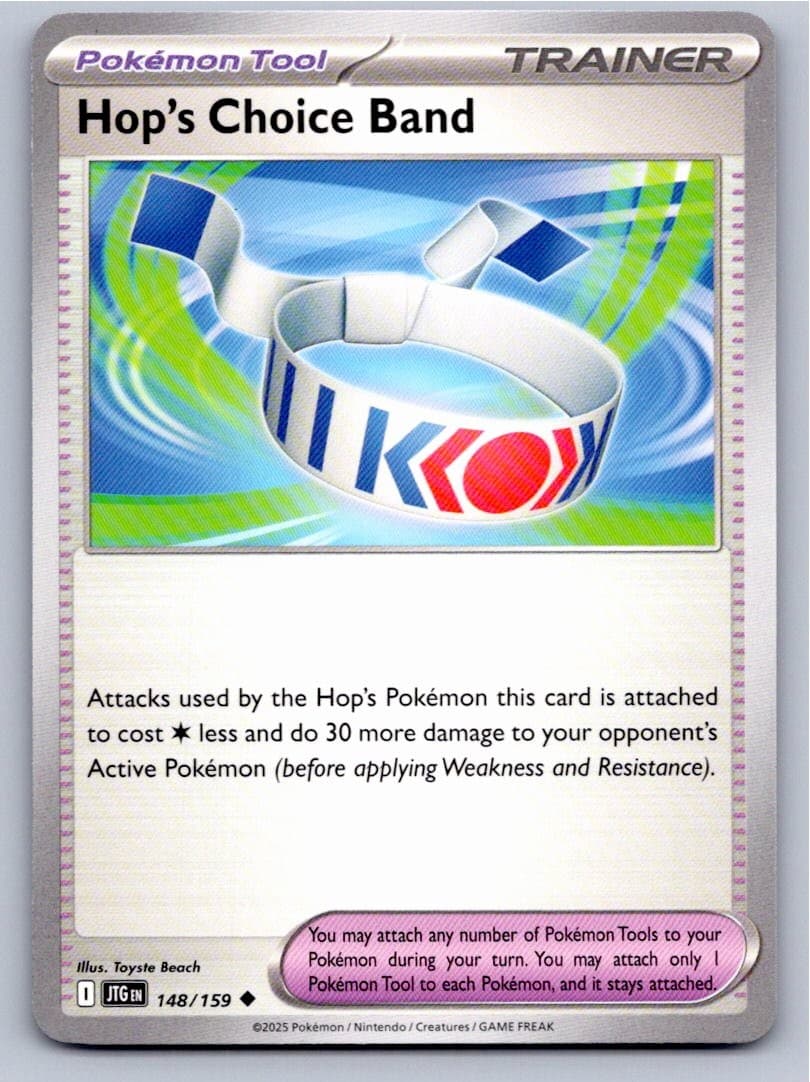 POKEMON HOP'S CHOICE BAND JOURNEY TOGETHER 148/159 UNCOMMON NM A30023 FREE S&H