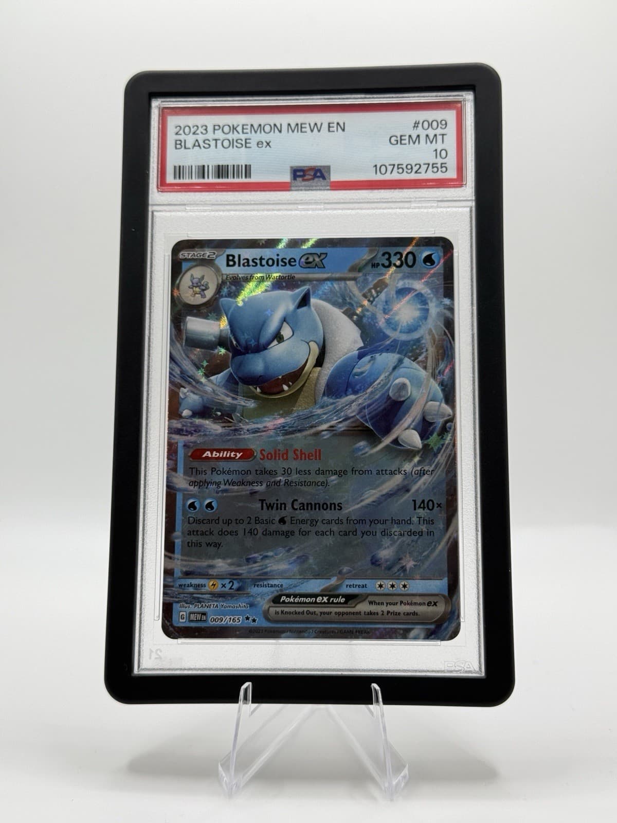 The Pokémon Company Pokemon TCG Blastoise ex 009/165 SV 151 Holo EN PSA 10