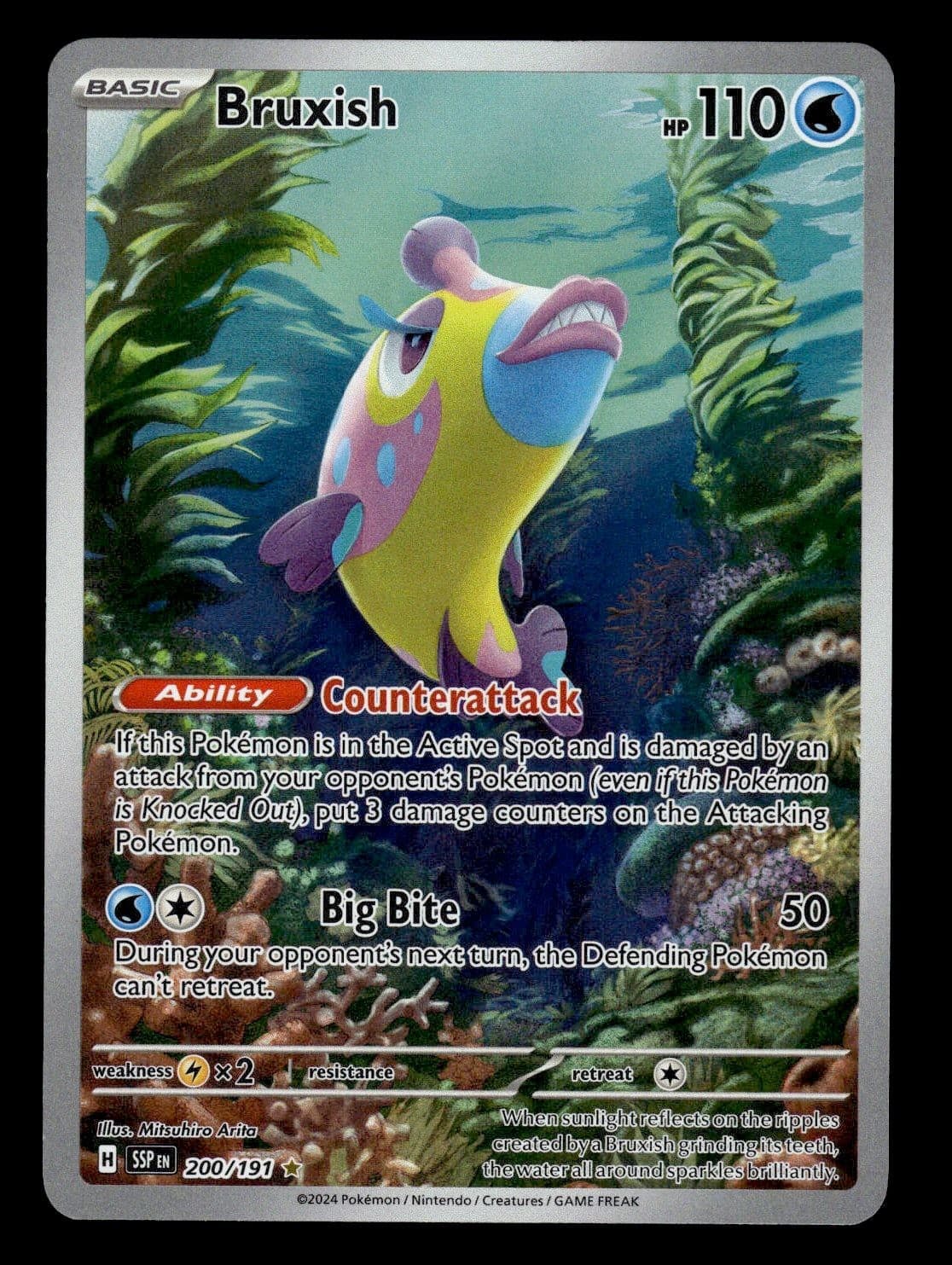 Pokemon Bruxish Holofoil Surging Sparks - 200/191