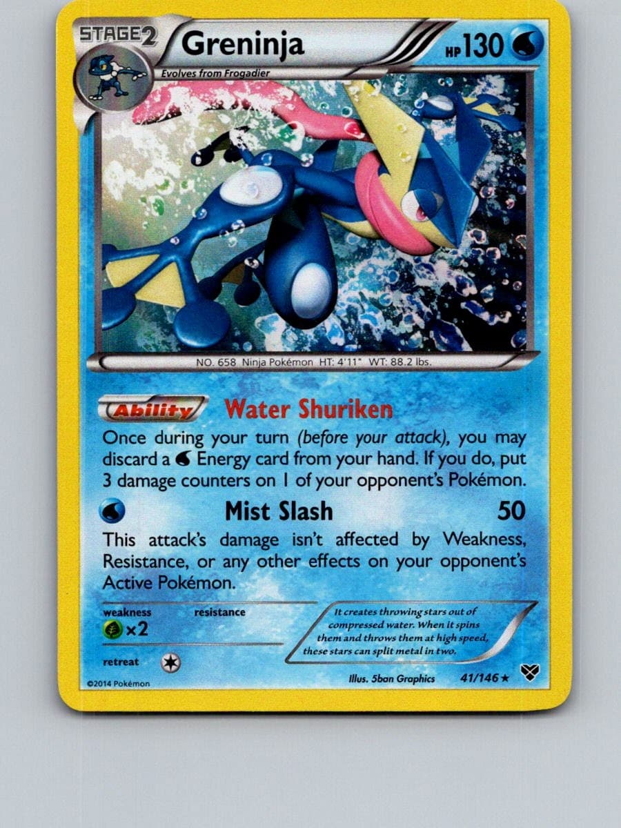 Greninja 41/146 Holo Rare XY Base Set Pokemon Near Mint