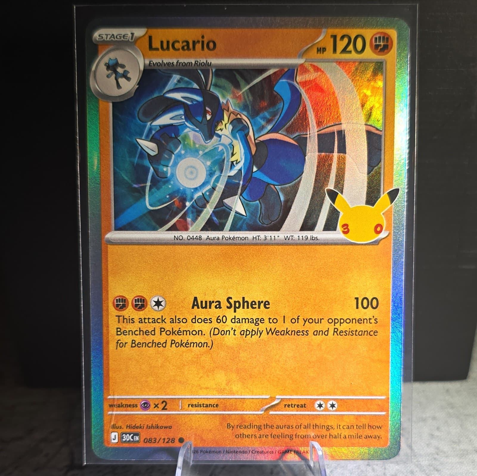 The Pokémon Company Lucario 83/128 30th Celebration