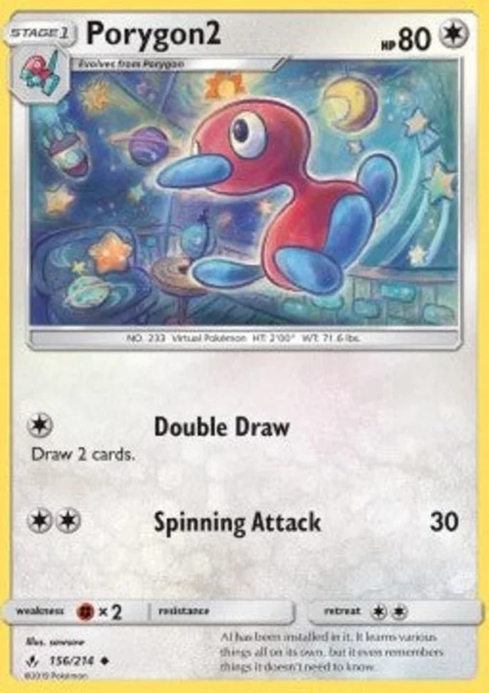 Pokémon Porygon2 UNB-156 Uncommon Deutsch Excellent