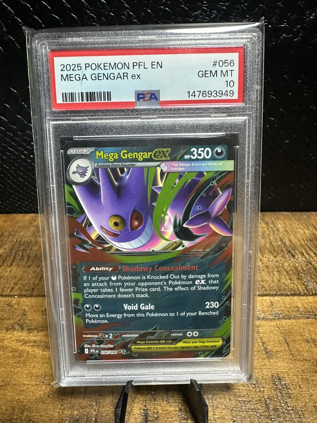 2025 Pokemon Phantasmal Flames Mega Gengar ex #056 PSA 10 GEM MINT PFL
