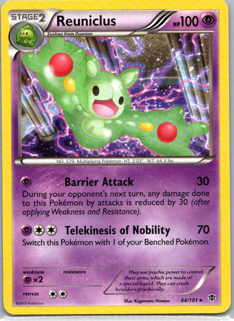 Pokemon TCG Reuniclus 44/101 Plasma Blast LP
