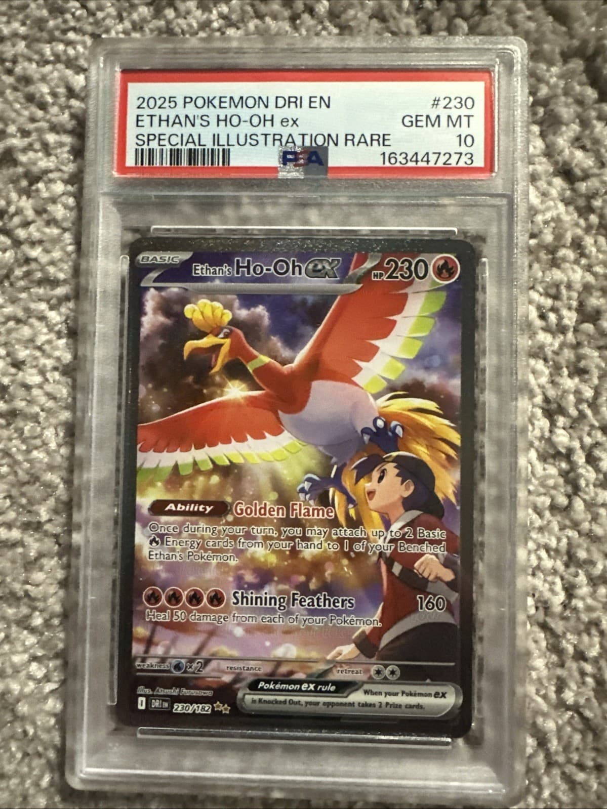 Ethan's Ho-oh EX *PSA 10* Special Illustration Rare *Destined Rivals* #230
