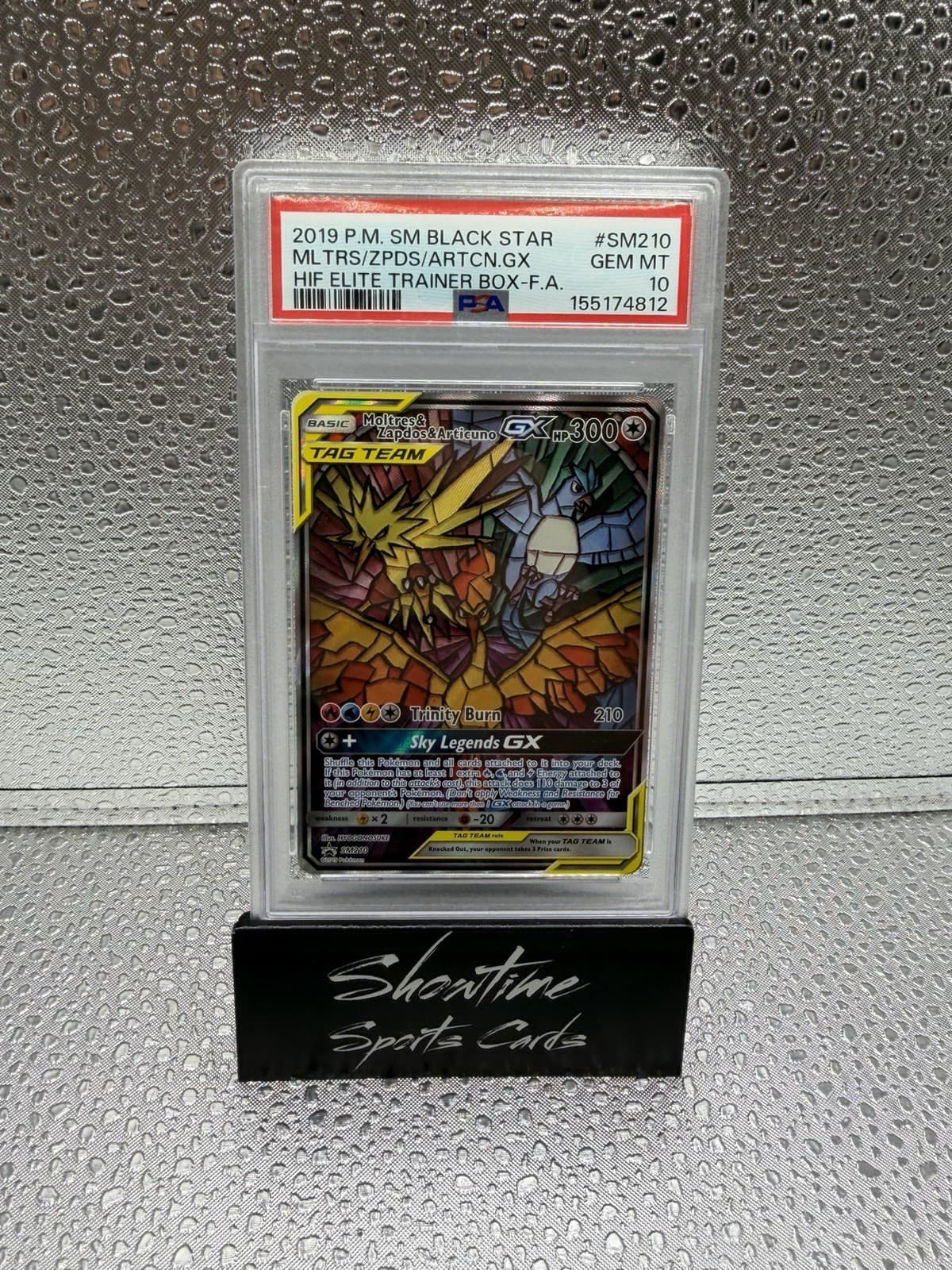 The Pokémon Company Moltres & Zapdos & Articuno GX SM210 Promo Holo PSA 10