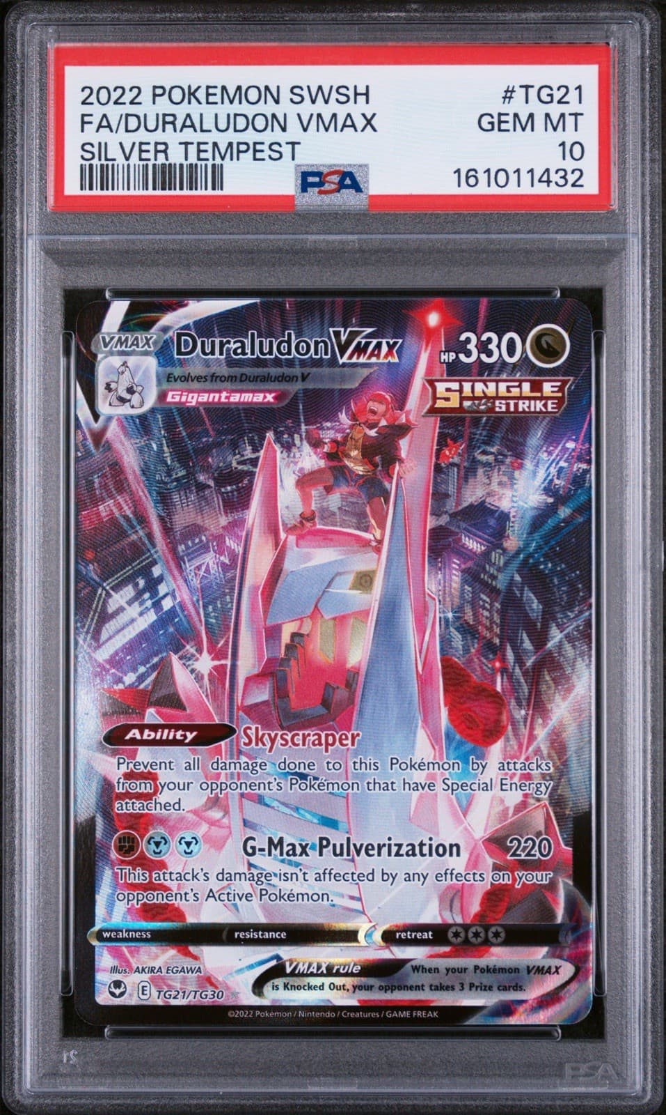 PSA 10 Duraludon VMAX TG21/TG30 Swsh12 Silver Tempest Trainer Gallery Holo