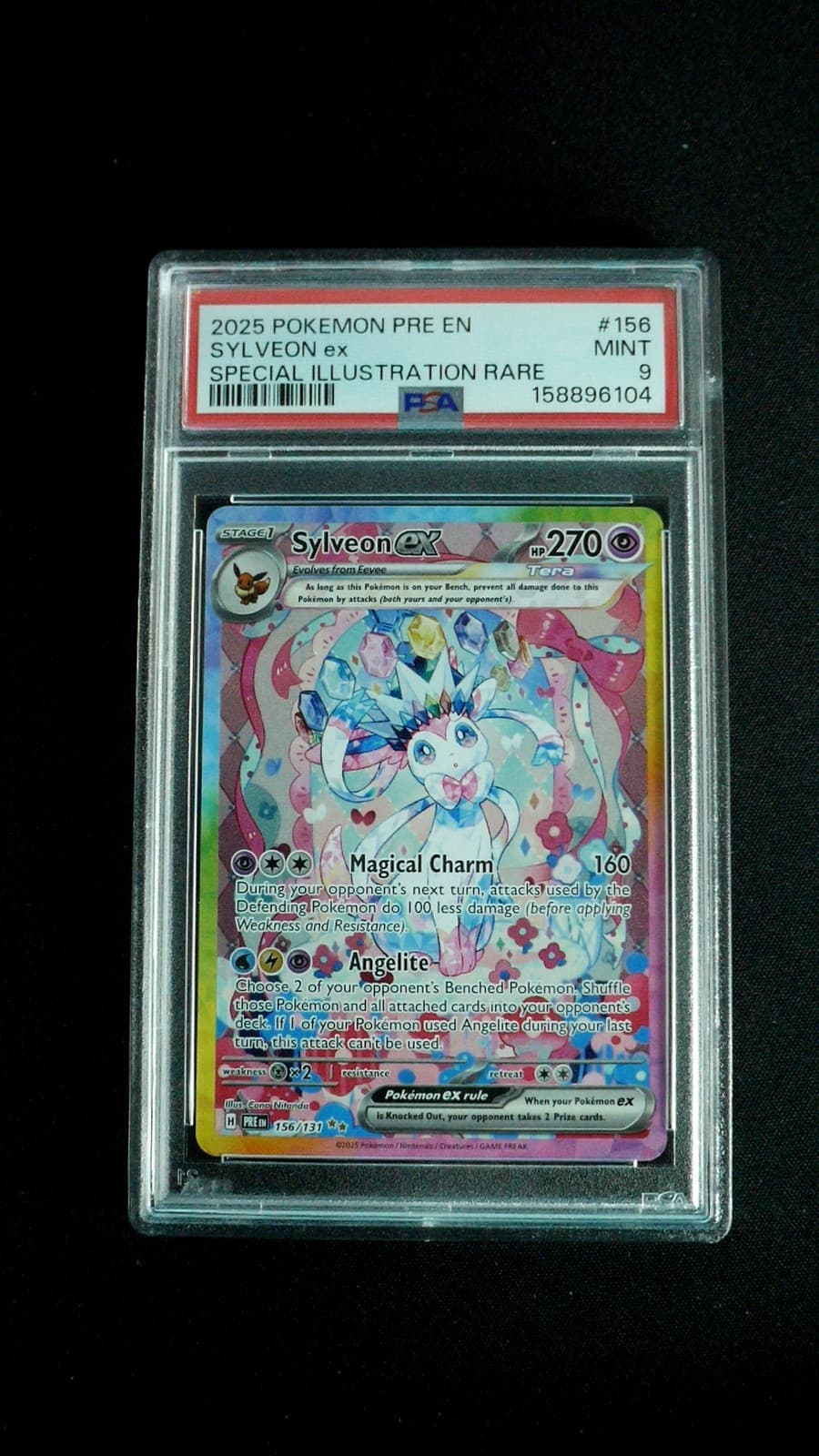 Sylveon ex - 156/131 Pokemon SV: Prismatic Evolutions PRE PSA 9