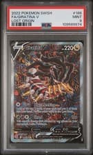 Fa/Giratina V Lost Origin Pokemon Sword & Shield Lost Origin 186 NM PSA 9