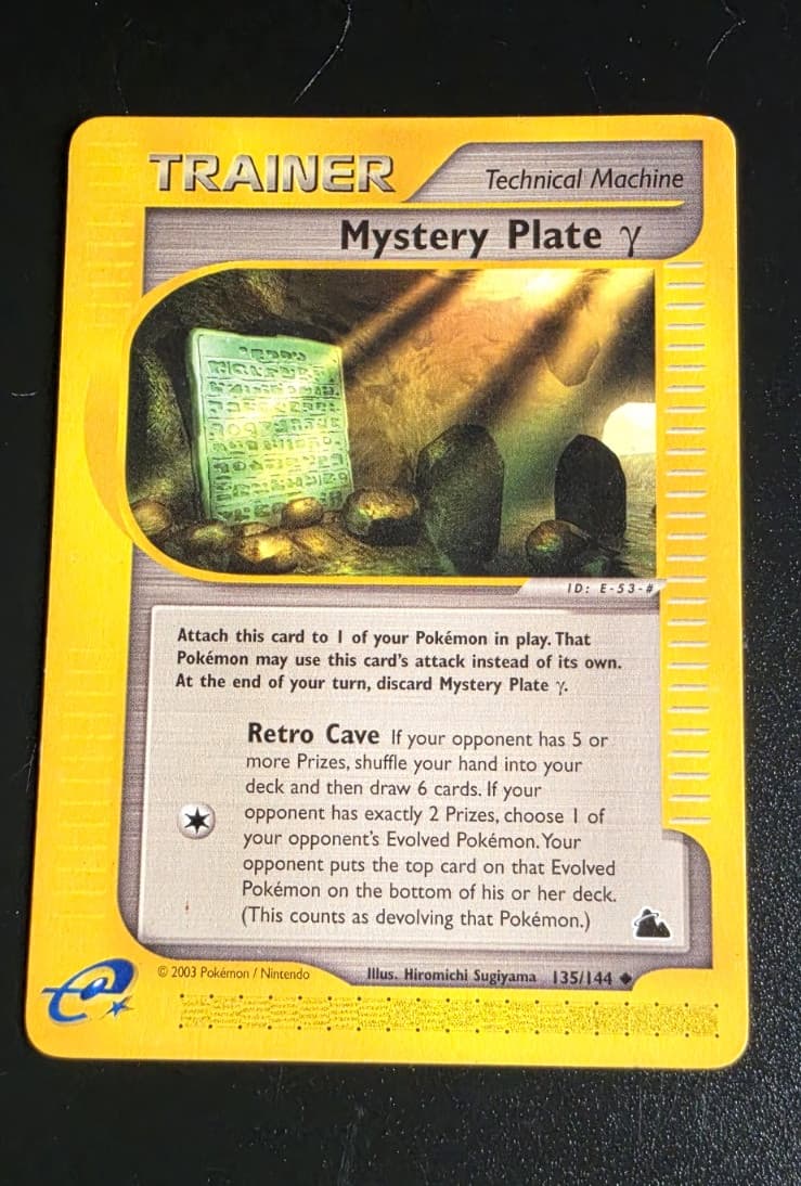 Pokémon TCG Mystery Plate γ Skyridge 135/144 2003 English ereader