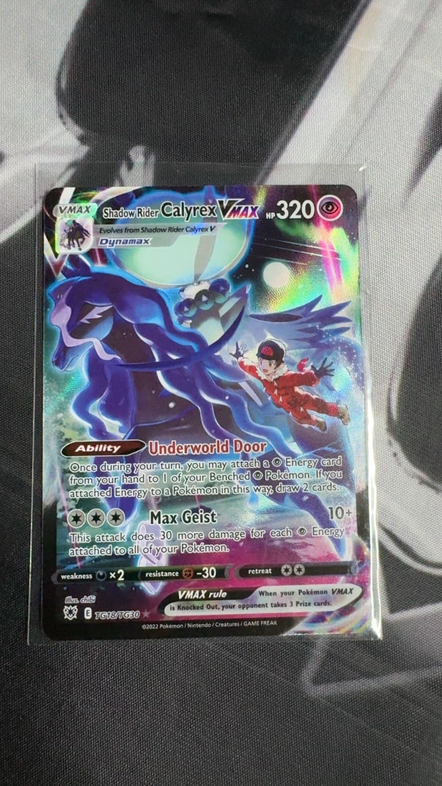 Shadow Rider Calyrex VMAX TG18 Holo Astral Radiance Trainer Gallery Pokemon NM