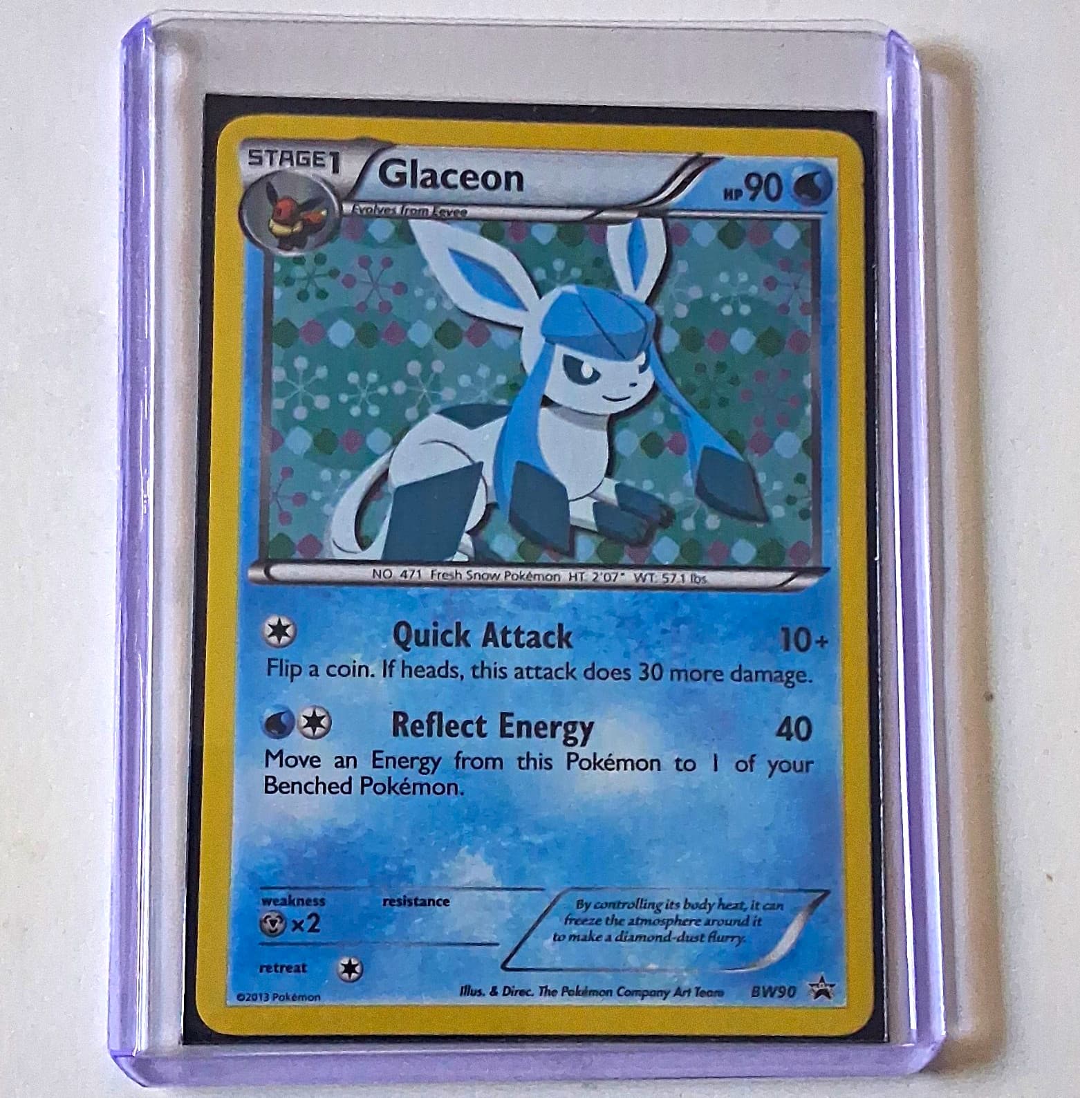Pokemon TCG Glaceon Black & White Holo Promo #BW90 HP90 English 2013