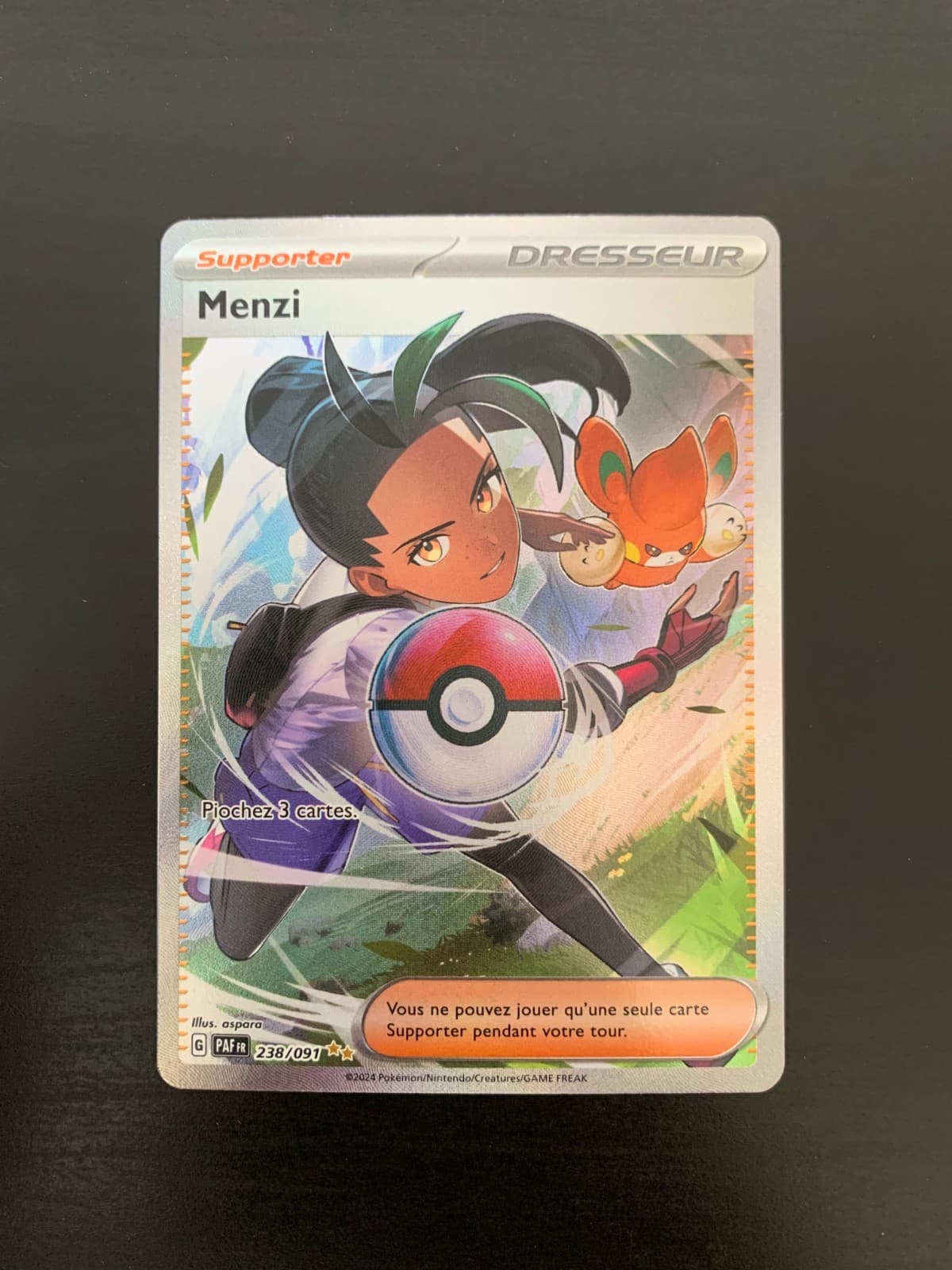 Carte Pokémon : Menzi 238/091 Destinées de Paldéa Française NEUF