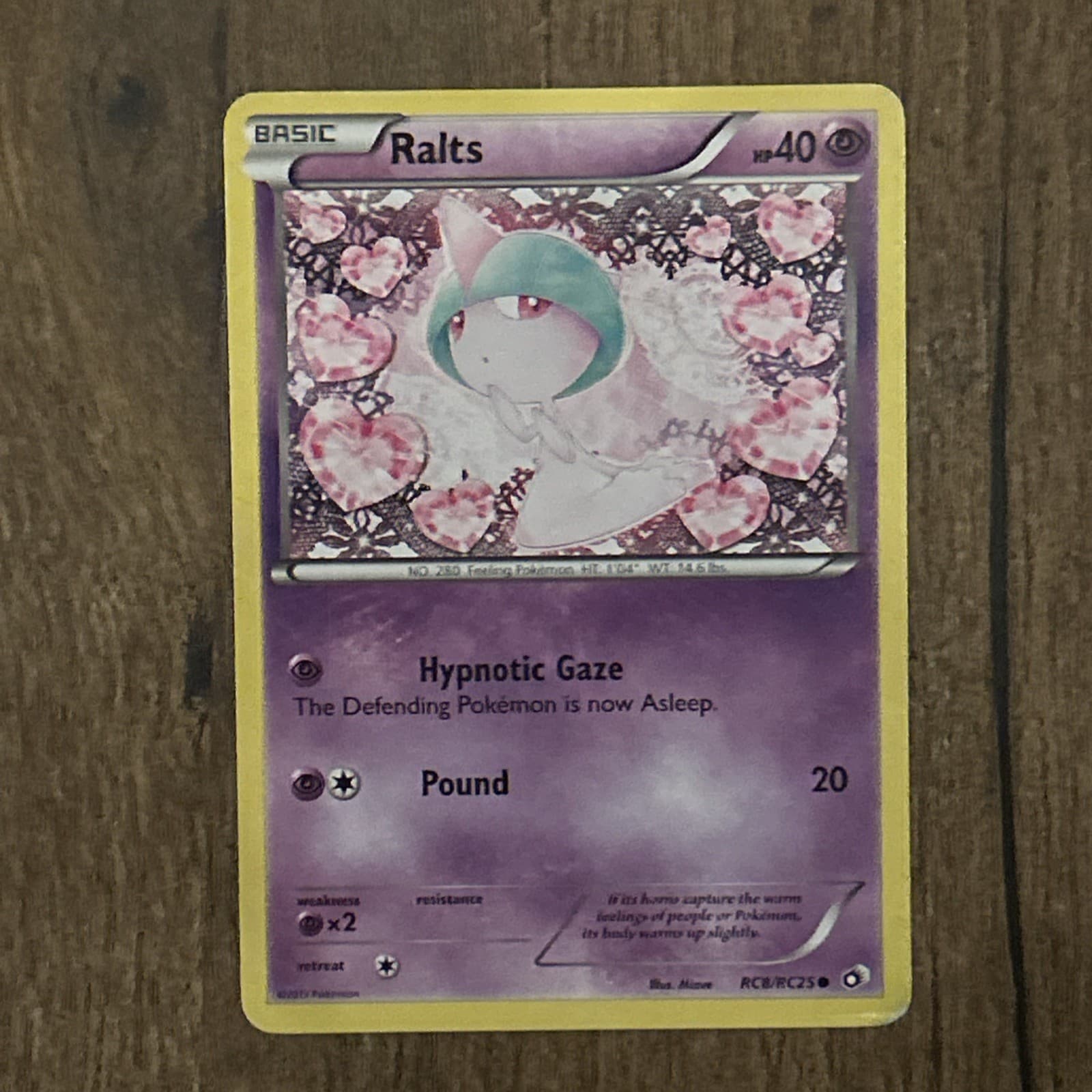 Ralts RC8/RC25 Holo Common Legendary Treasures: Radiant Collection Pokemon MP