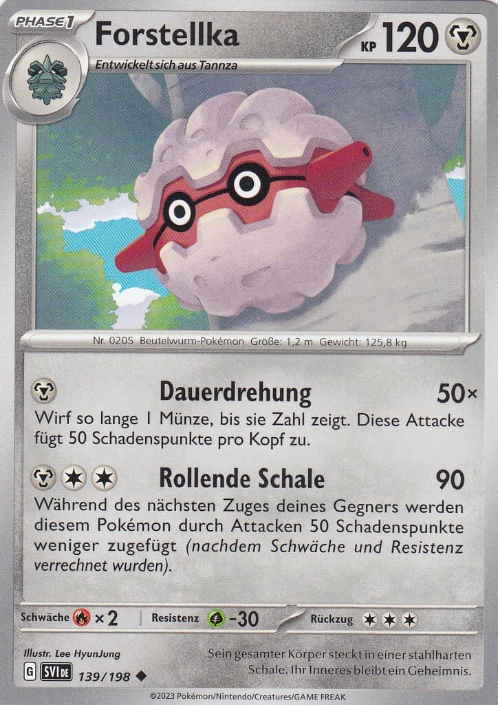 Forstellka 139/198 Karmesin und Purpur Pokemon Karte Deutsch