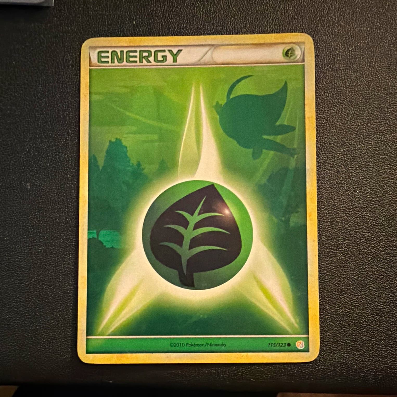 Pokemon TCG Grass Energy 115/123 HeartGold SoulSilver Regular EN