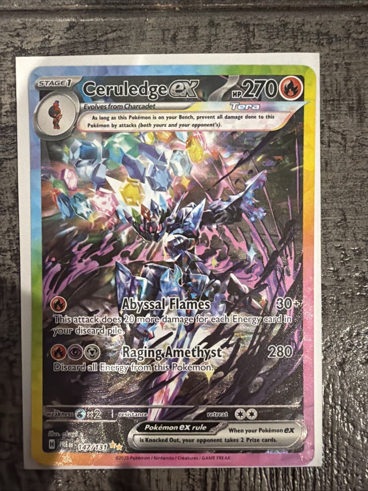 Pokemon TCG Ceruledge 147/131 SIR SV: Prismatic Evolutions
