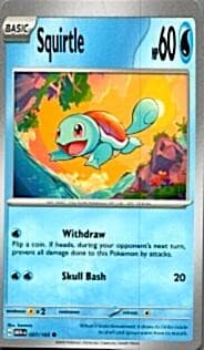 Squirtle 007/165 Common 151 Pokemon Near Mint