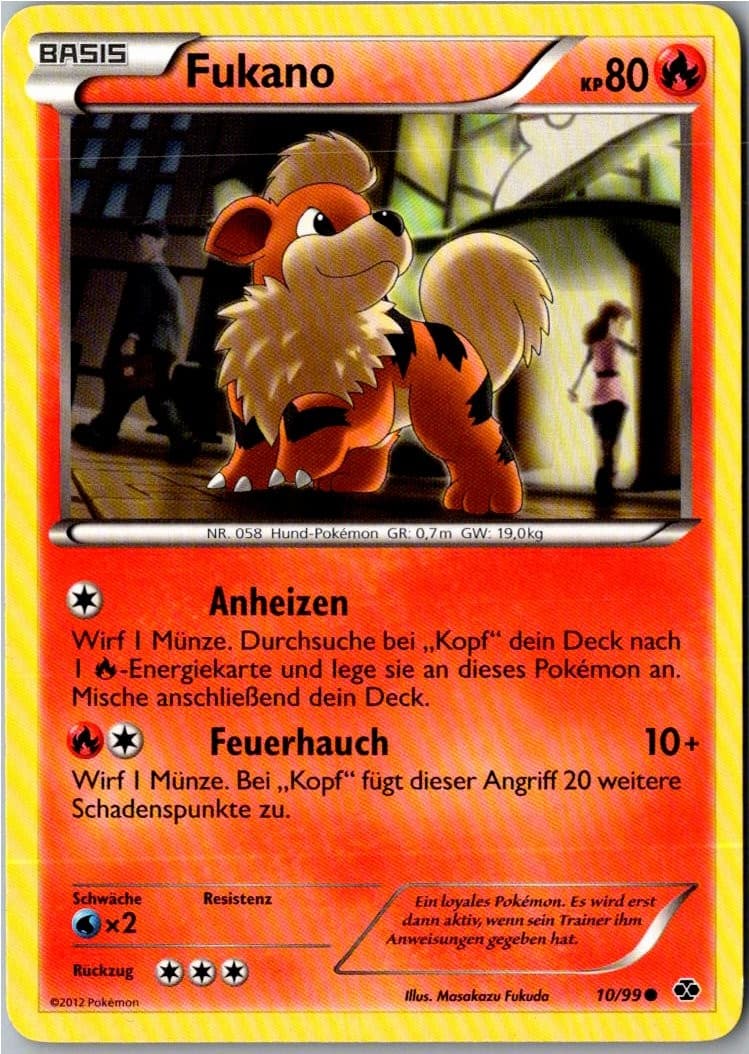 Pokemon Fukano 10/99 Kommende Schicksale Deutsch