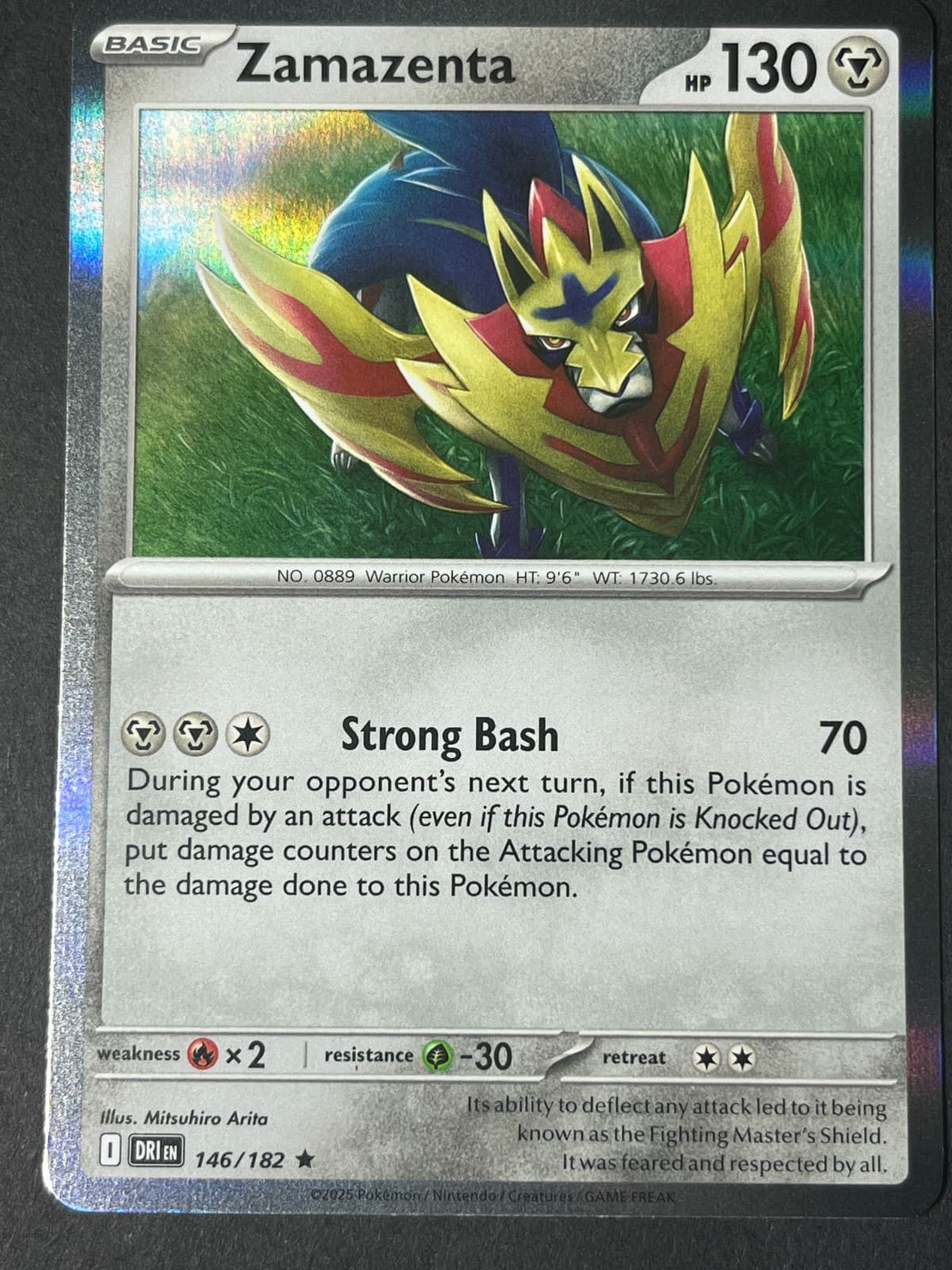 Zamazenta 146/182 (Holo) Destined Rivals Rare Near Mint