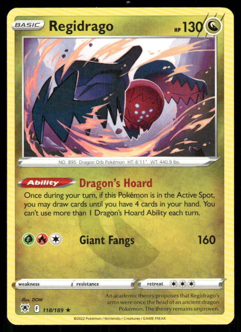 Regidrago 118/189 Rare Astral Radiance Pokemon Lightly Played
