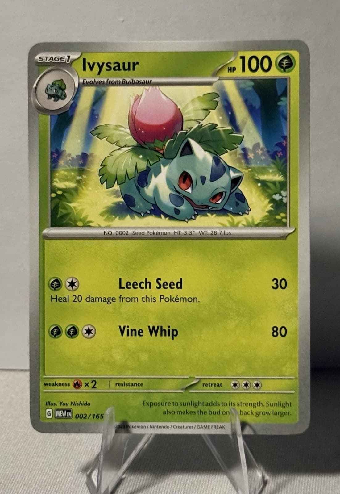 Pokemon TCG Scarlet & Violet 151 Ivysaur 002/165 Regular