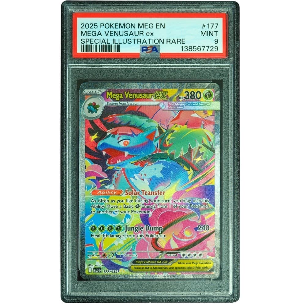 Mega Venusaur ex #177/132 Mega Evolution SIR PSA 9 Pokemon Card *TEW