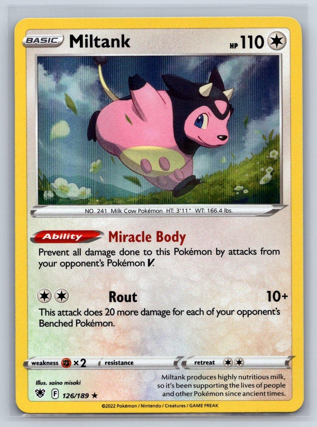 Miltank 126/189 Astral Radiance Rare Holo Pokemon
