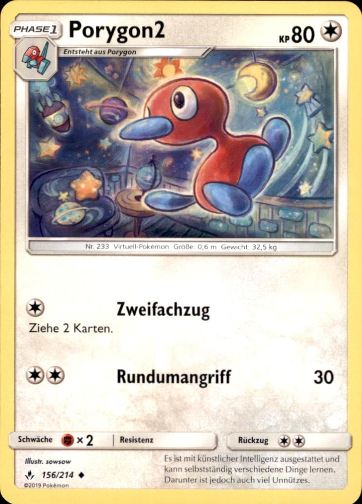 Pokemon 156/214 - Porygon 2 - Kräfte im Einklang