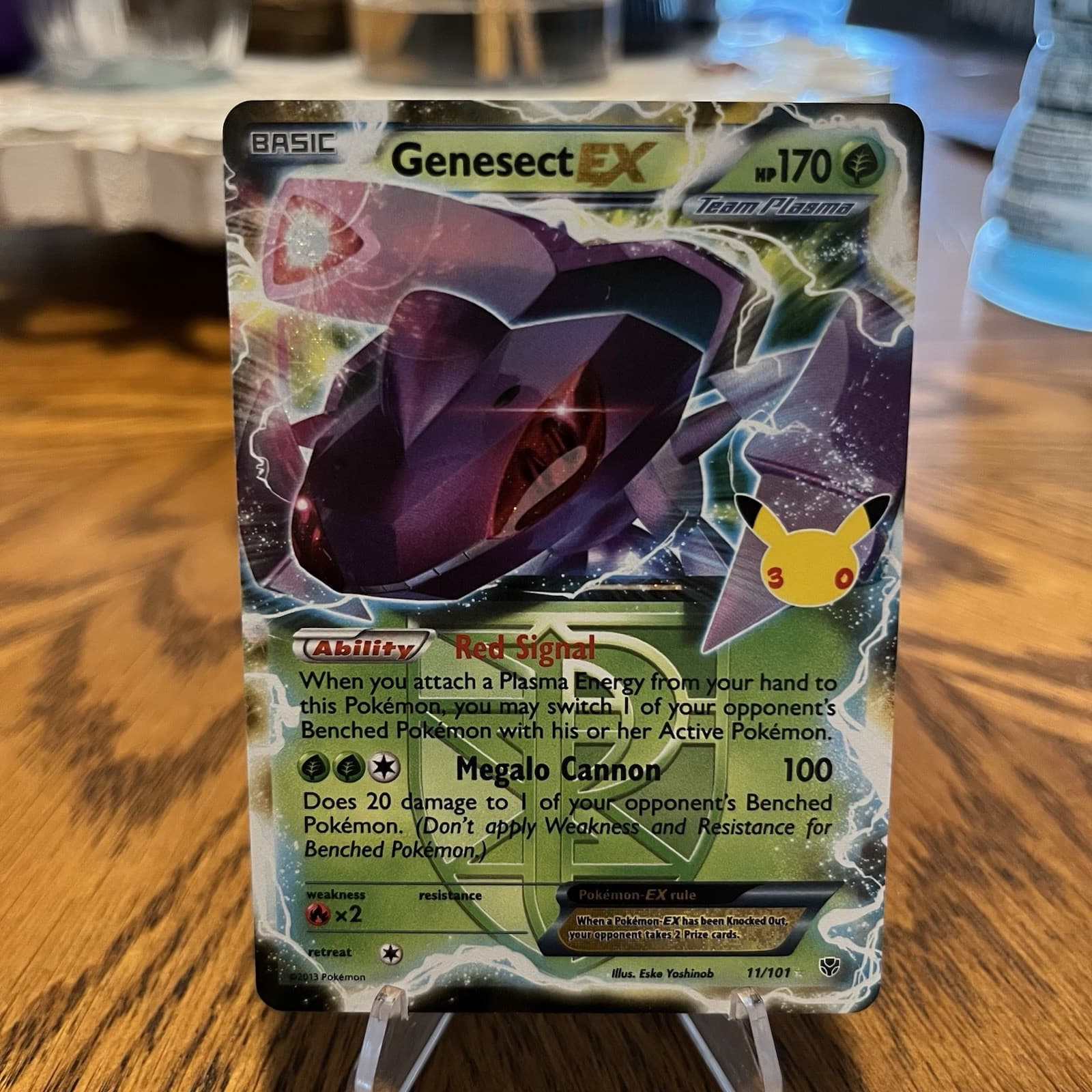 Pokemon Genesect EX (Team Plasma) 11/101 30th Celebration Classic Collection