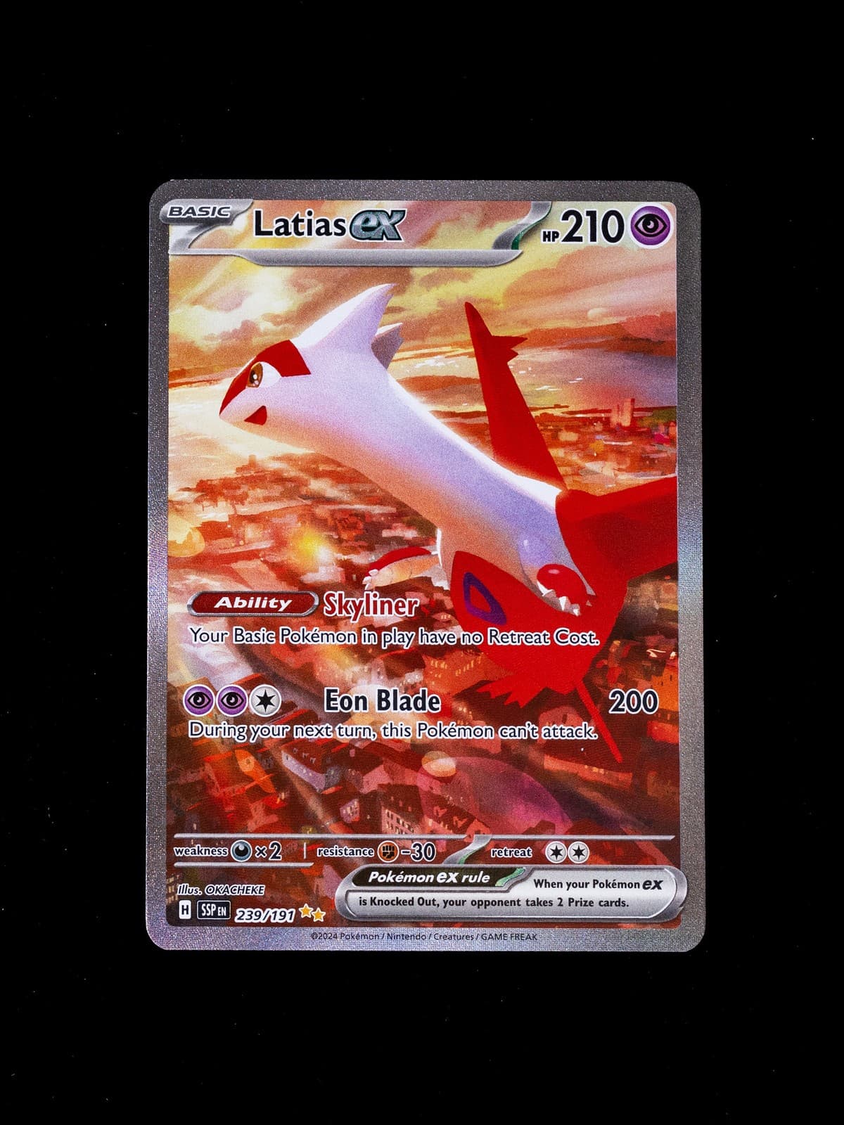 Pokemon Latias ex 239/191 Surging Sparks Special Illustration Rare Near Mint