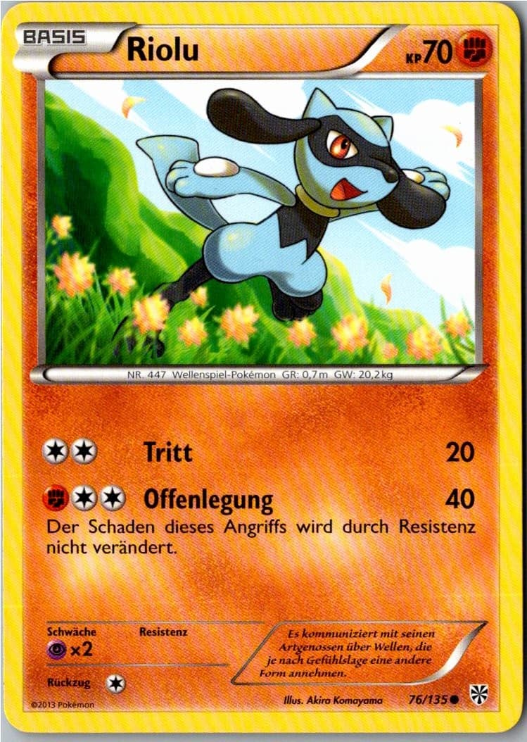 Pokemon Riolu 76/135 Plasma-Sturm Deutsch