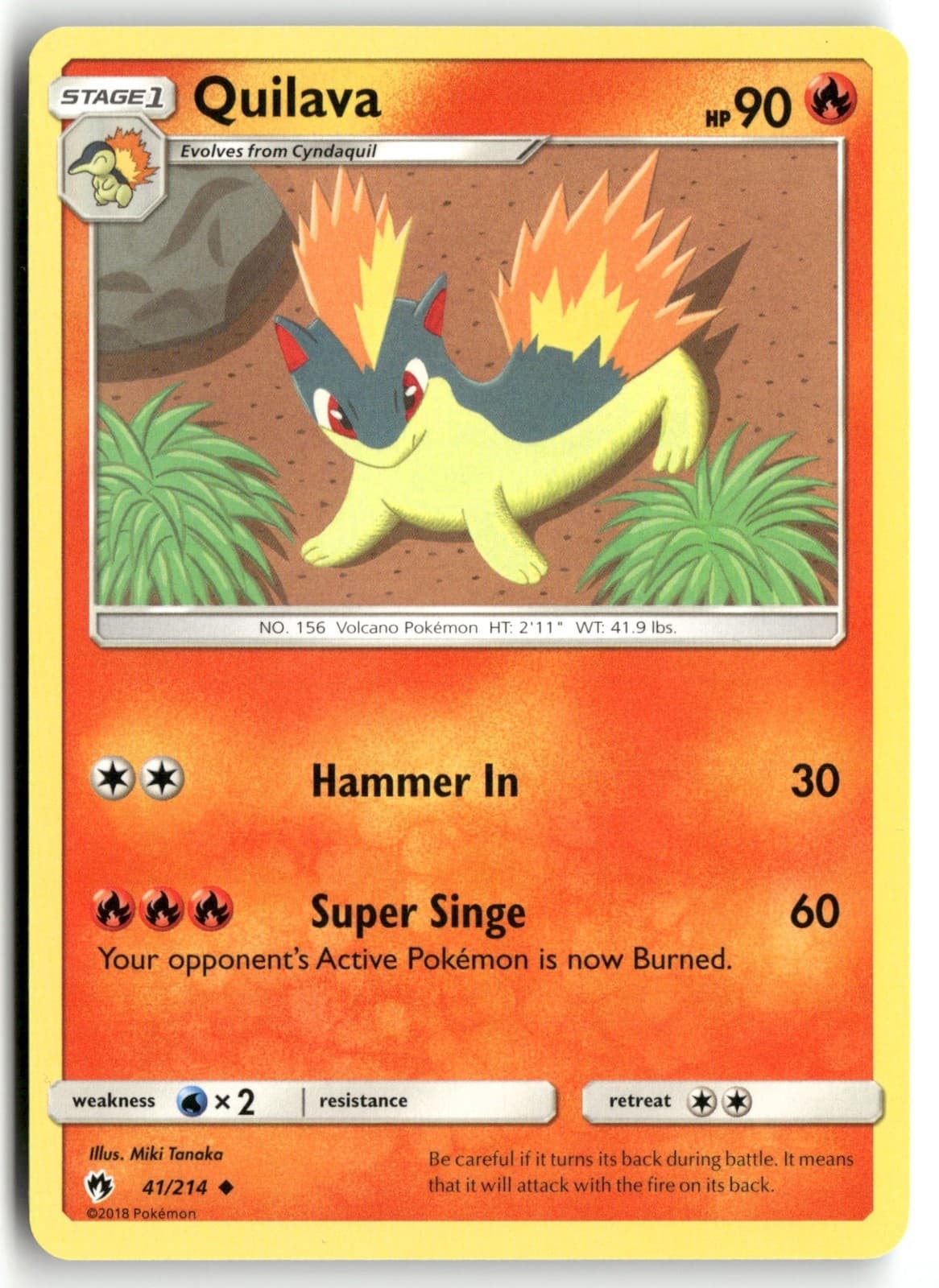 Quilava 41/214 NM SM - Lost Thunder