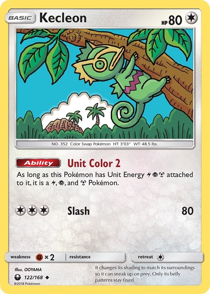 Kecleon (122/168) Uncommon NM CES SM - Celestial Storm Pokemon TCG