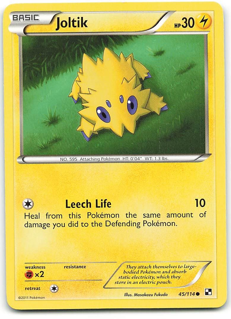 Joltik 45/114 Common Black & White Pokemon