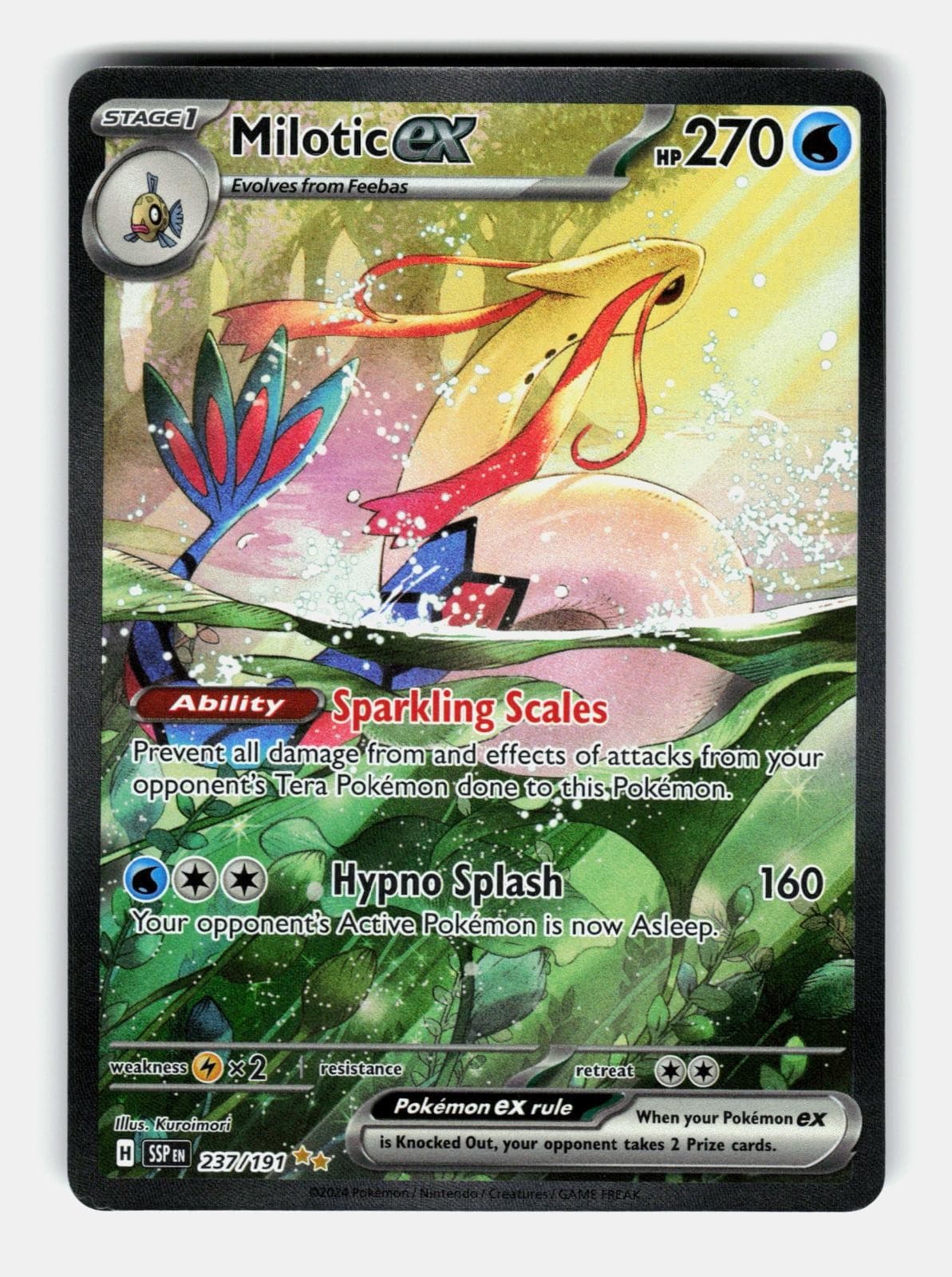 Milotic ex 237/191 Special Illustration Rare Surging Sparks Pokemon Holo NM