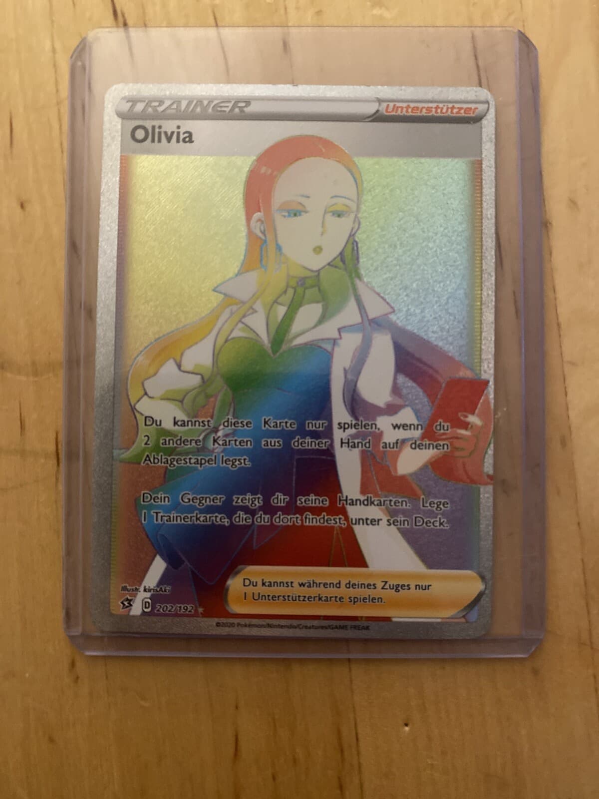 Olivia Rainbow 202/192 Clash der Rebellen SwSh 2 Pokemon Karten Sammlung Deutsch