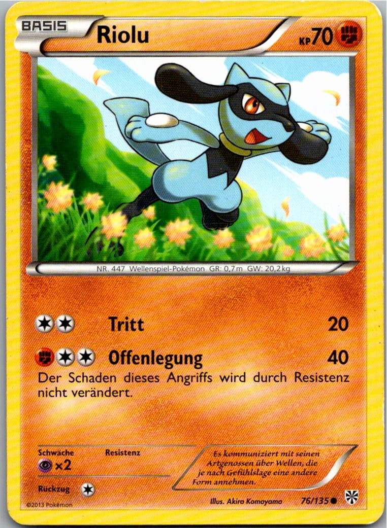 Pokemon Riolu 76/135 Plasma-Sturm Deutsch