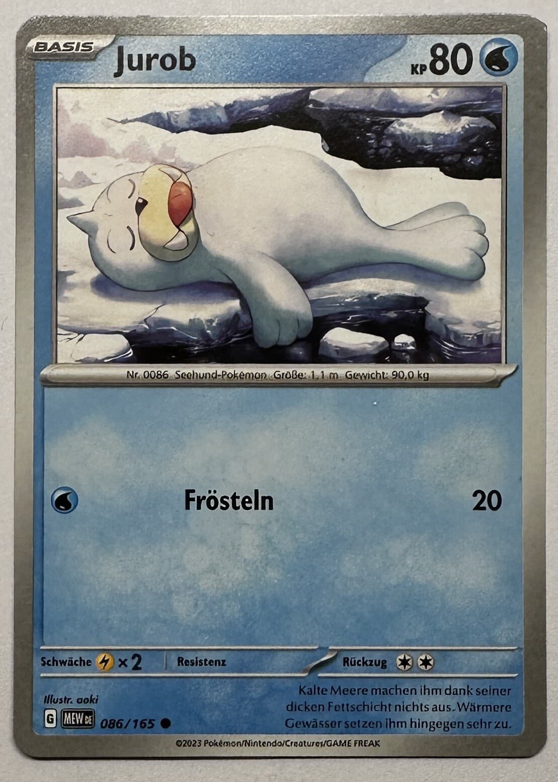 Pokemon Karten Karmesin & Purpur 151 | Jurob MEW DE 86/165