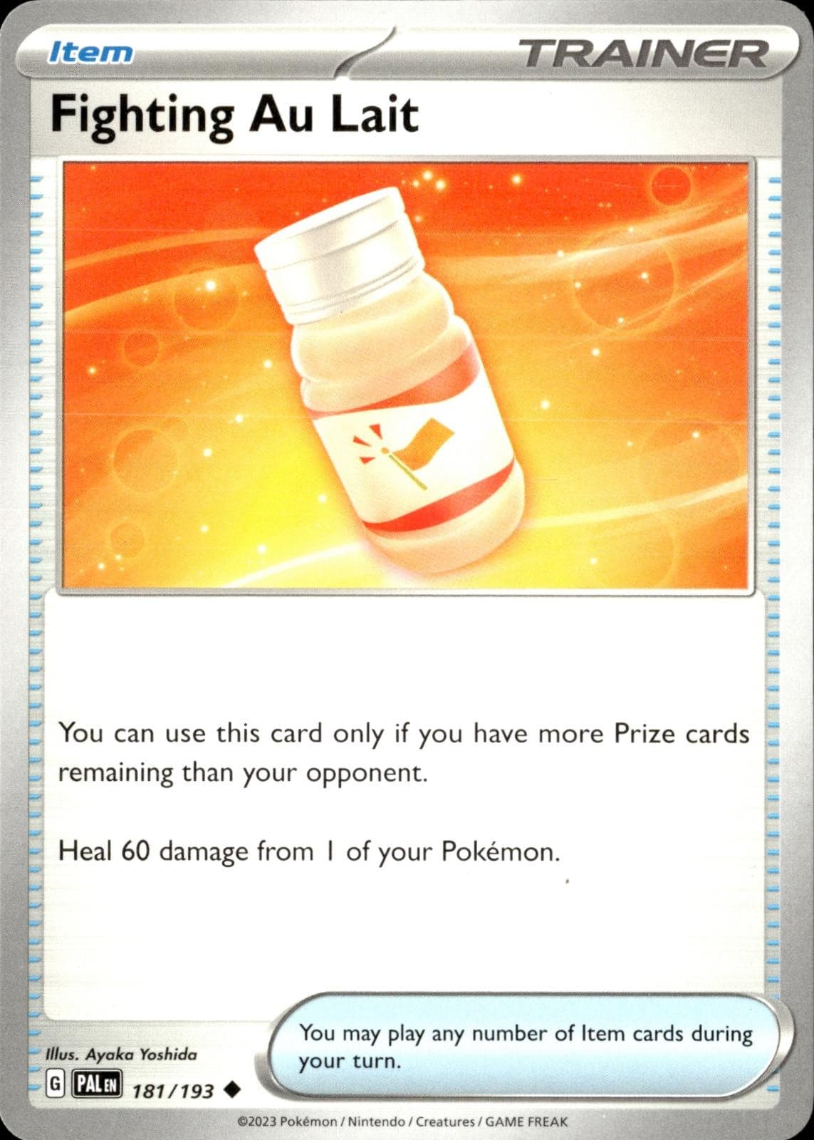 Fighting Au Lait 181/193 Uncommon Paldea Evolved Pokemon Near Mint