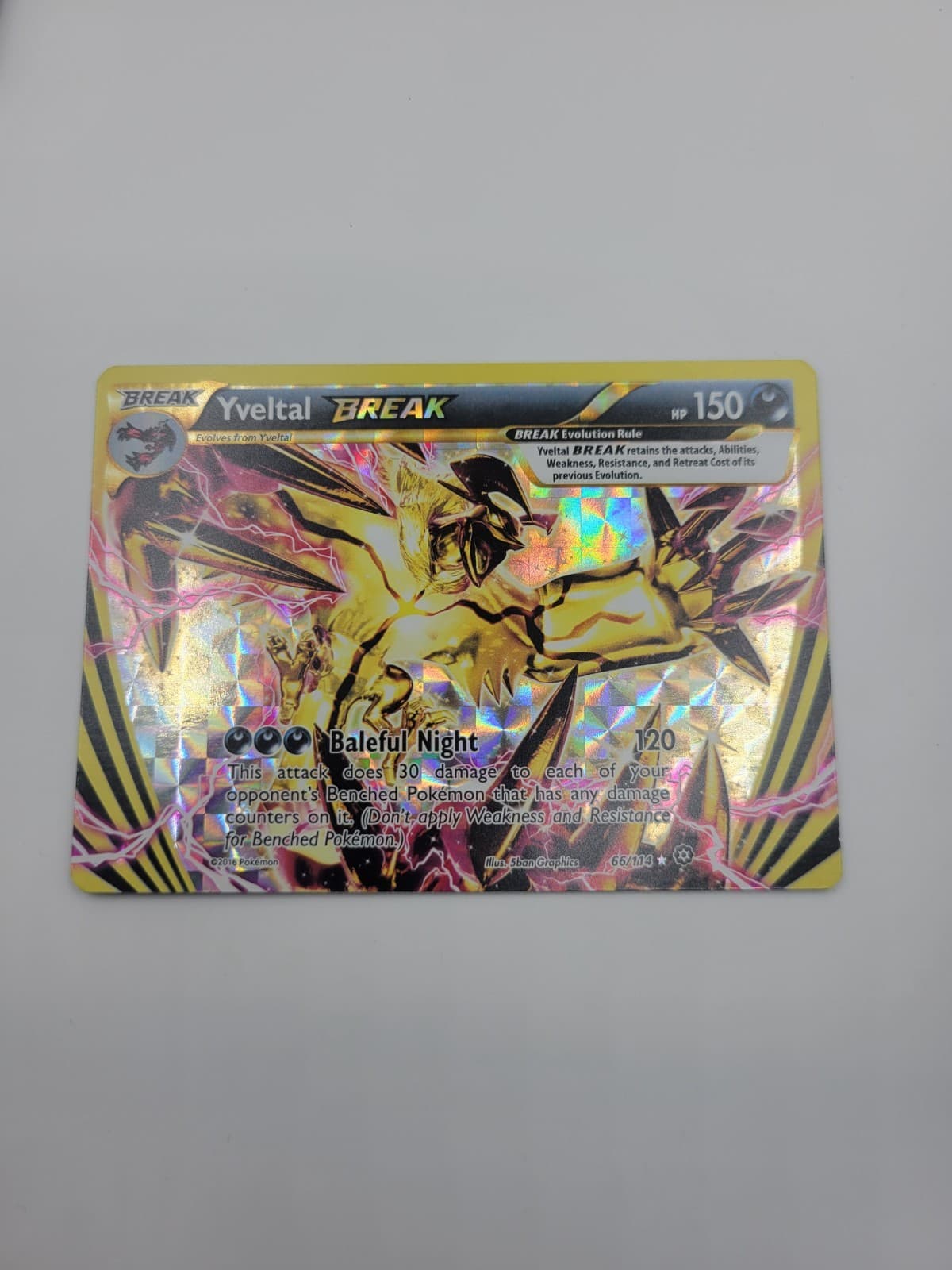 Yveltal BREAK Steam Siege Rare 66/114 NM