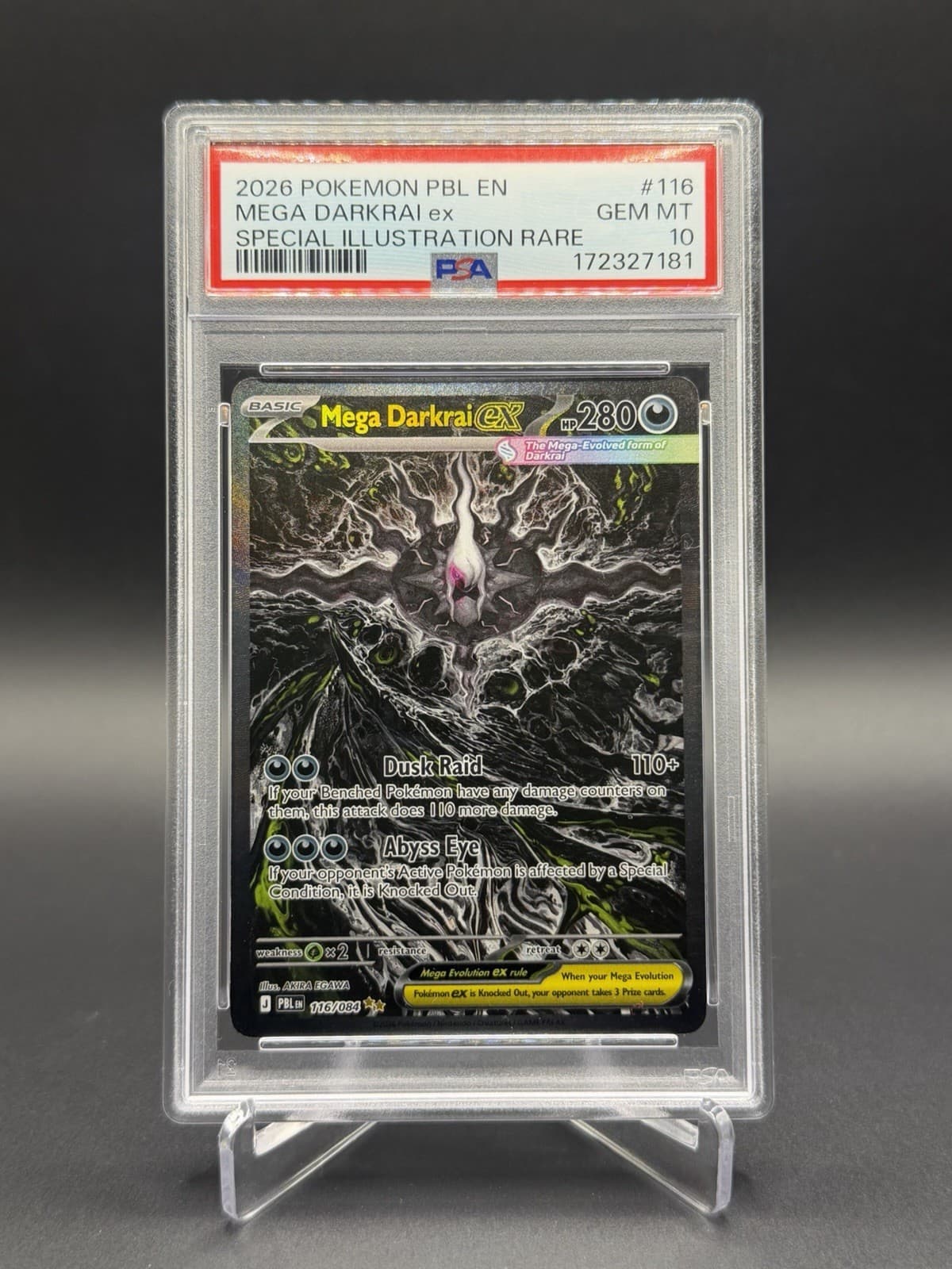 PSA 10 Mega Darkrai Ex 116/084 Pitch Black