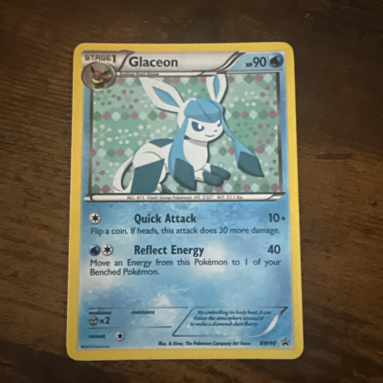Glaceon BW90 Black & White Holo