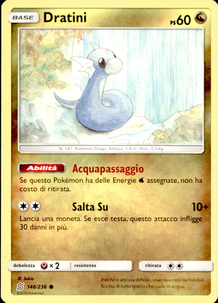 Dratini 148/236 Sintonia Mentale Italiano Near Mint Pokemon