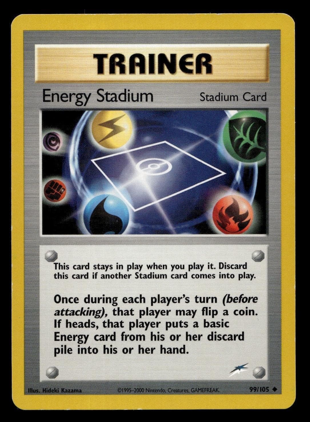 ENERGY STADIUM 99/105 UNCOMMON NEO DESTINY POKEMON MODERATELY PLAYED