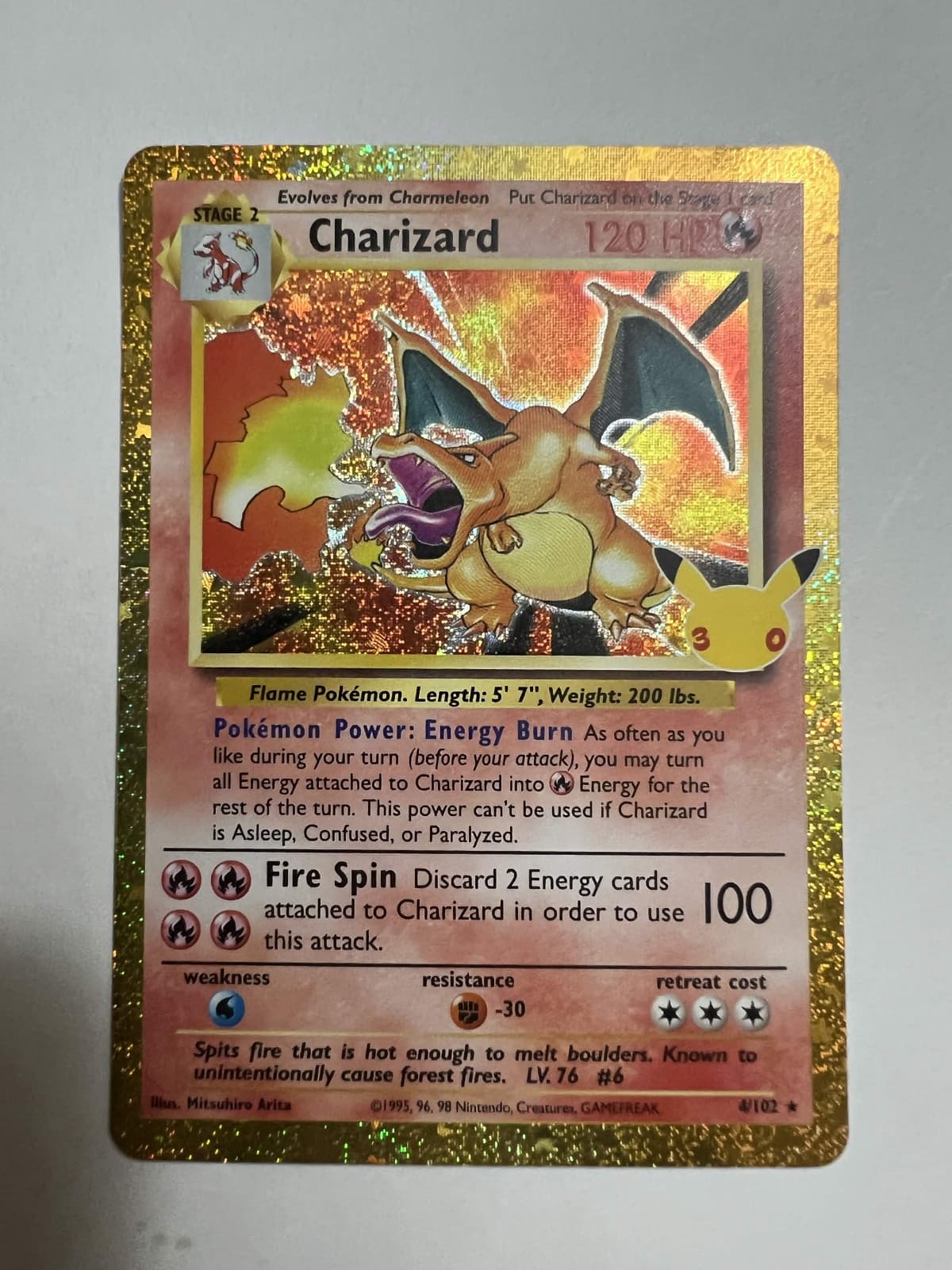 Pokémon TCG Charizard 30th Celebration Anniversary Classic Collection 4 /102