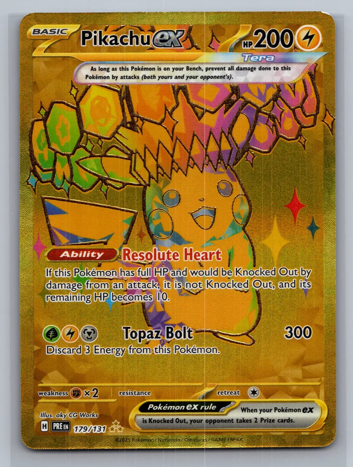 Pikachu EX #179/131 2025 Prismatic Evolutions Pokemon TCG — photo 1 of 2